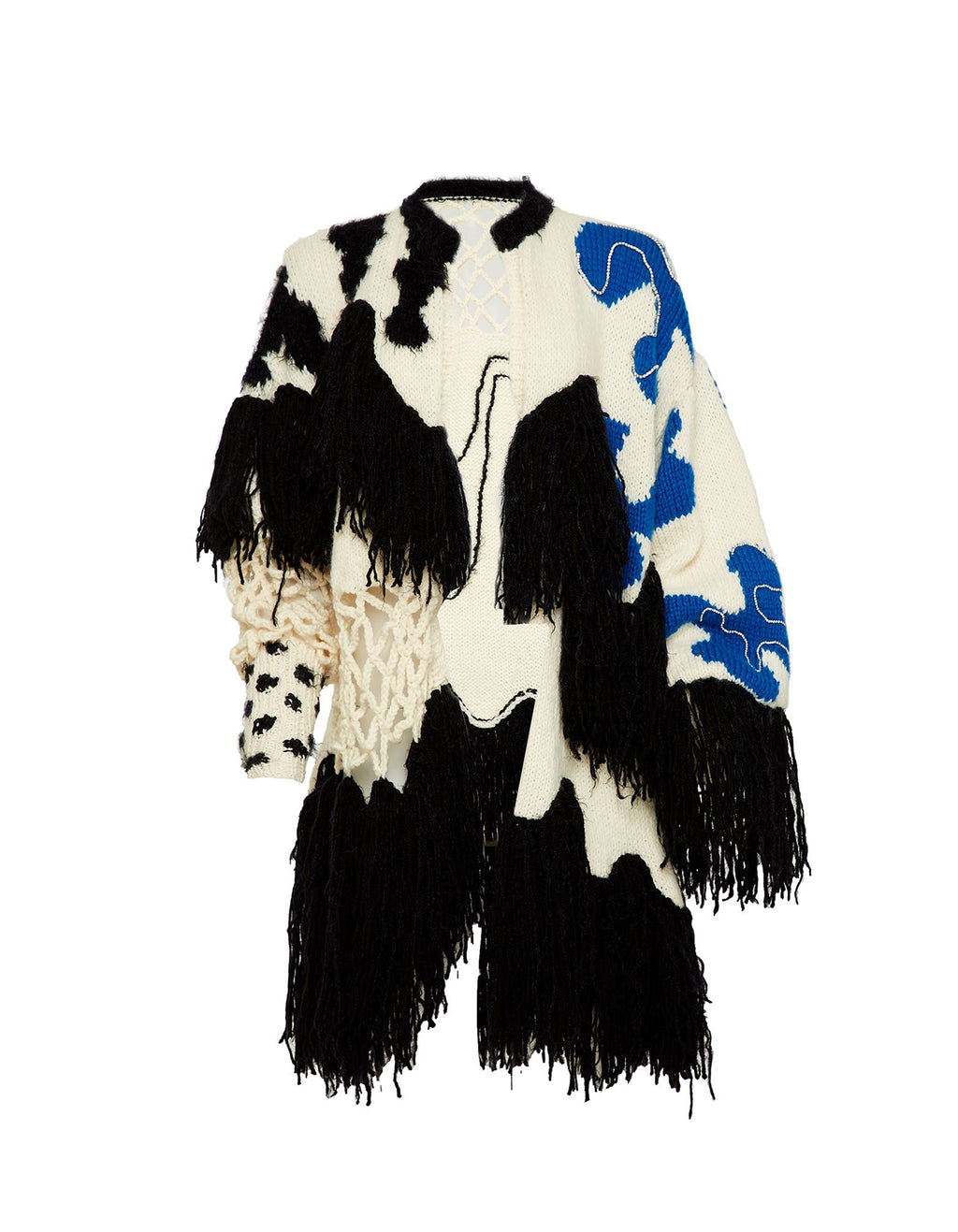 Hand-Knitted Multicolor Cardigan