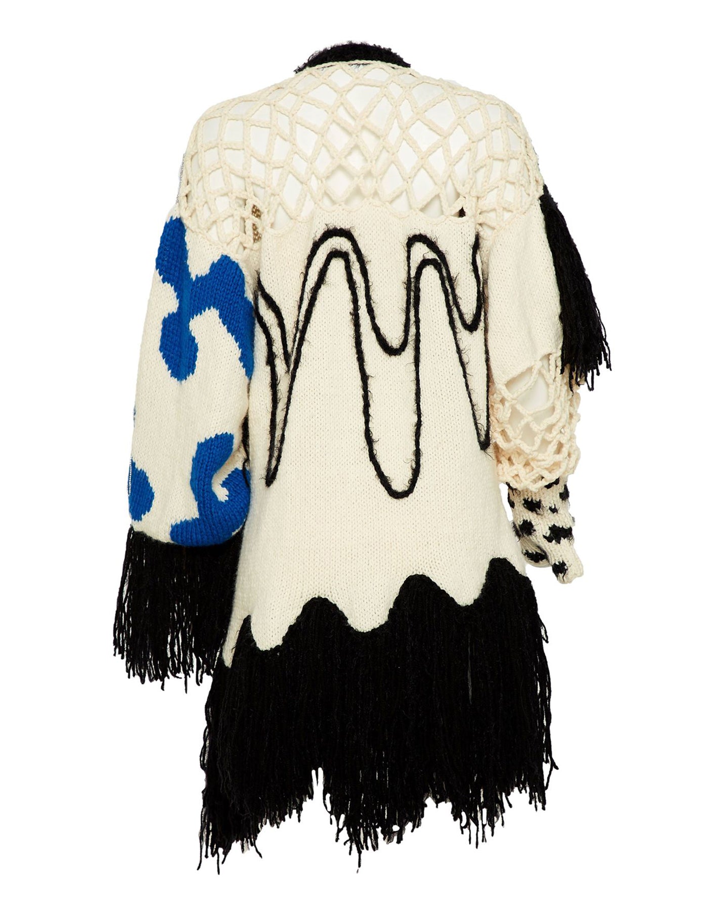 Hand-Knitted Multicolor Cardigan