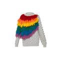 Hand-Knitted Rainbow Sweater
