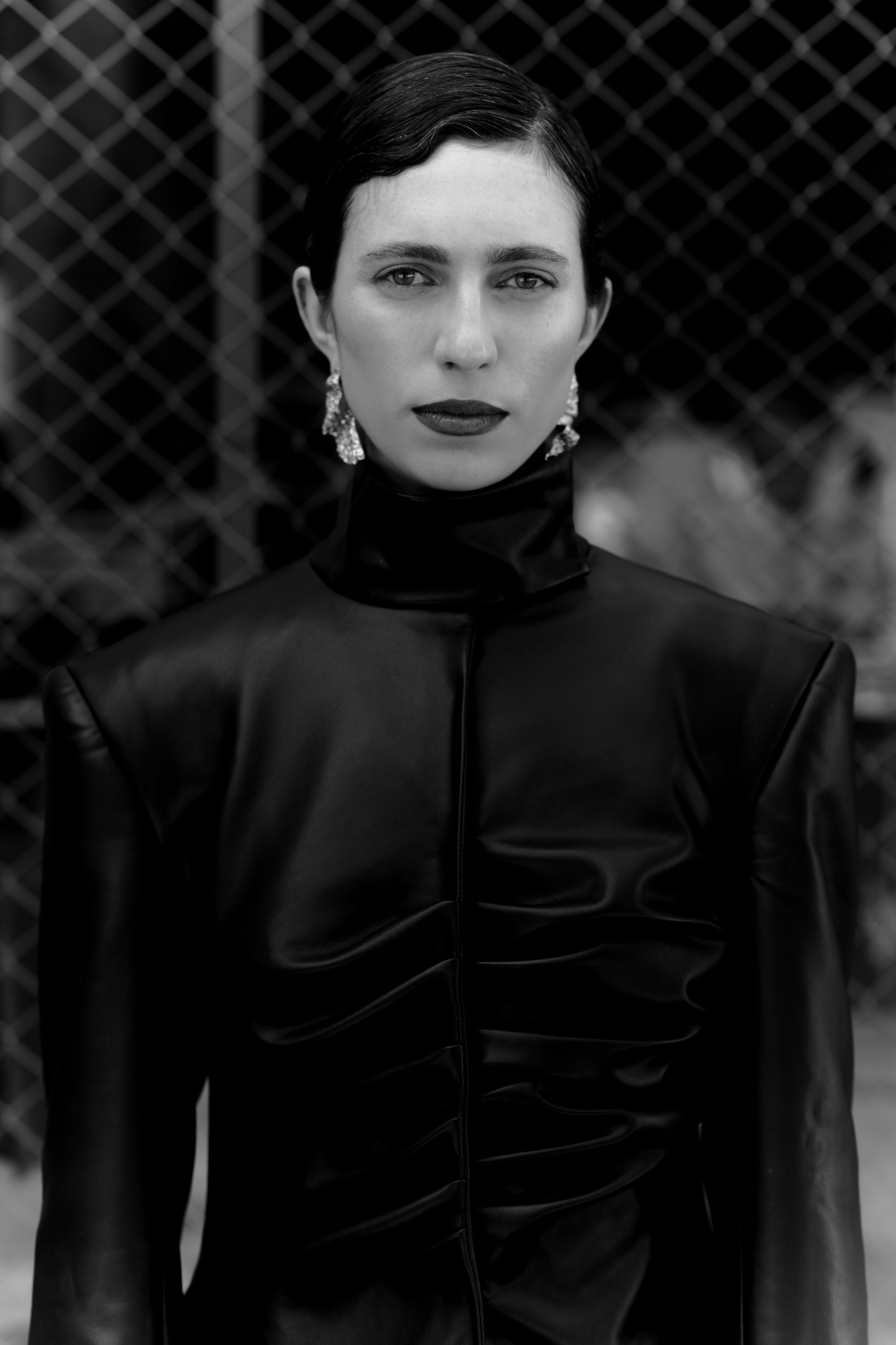 Black Faux Leather Maxi Trench Coat