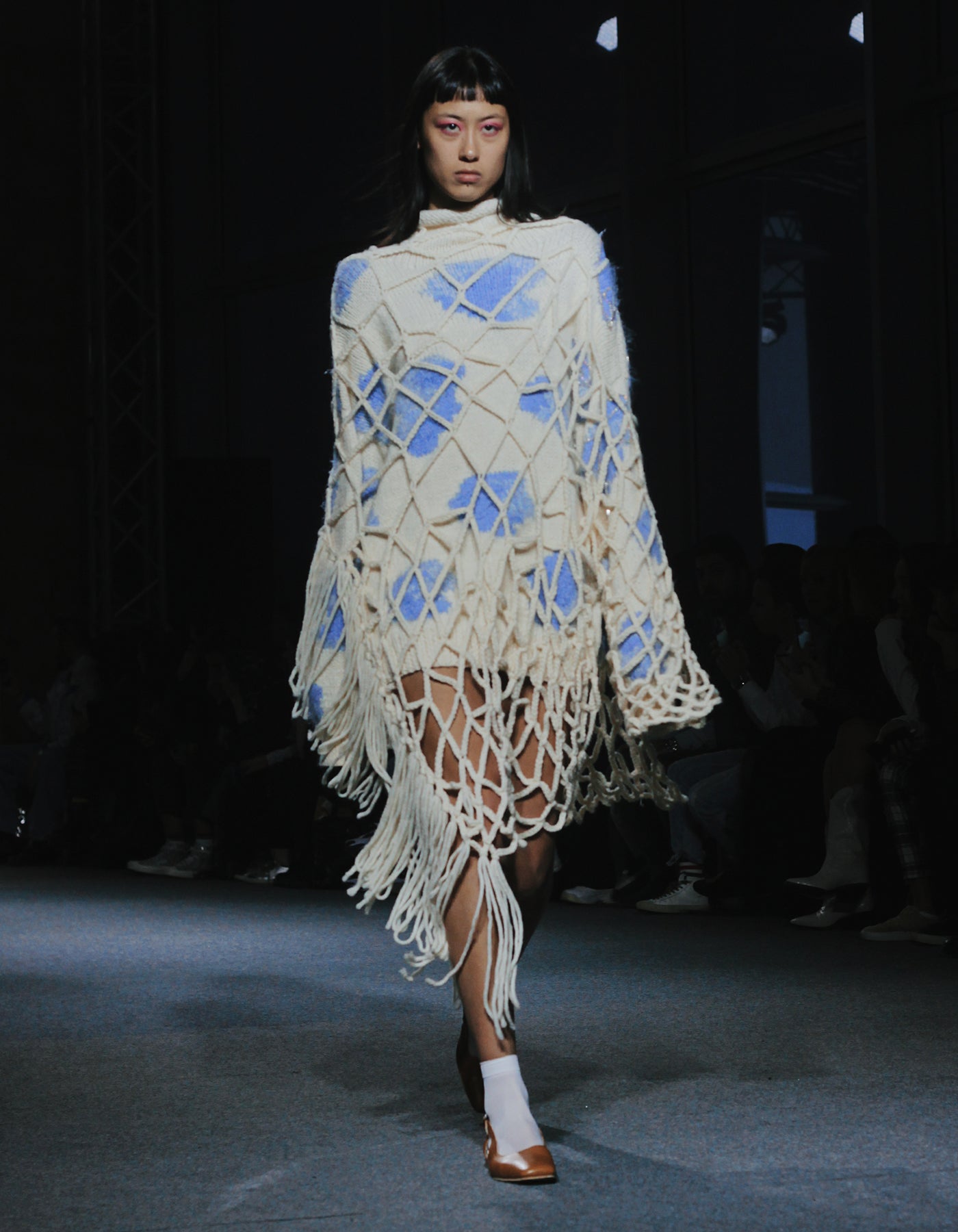 Hand-Knitted Cloud Net Dress