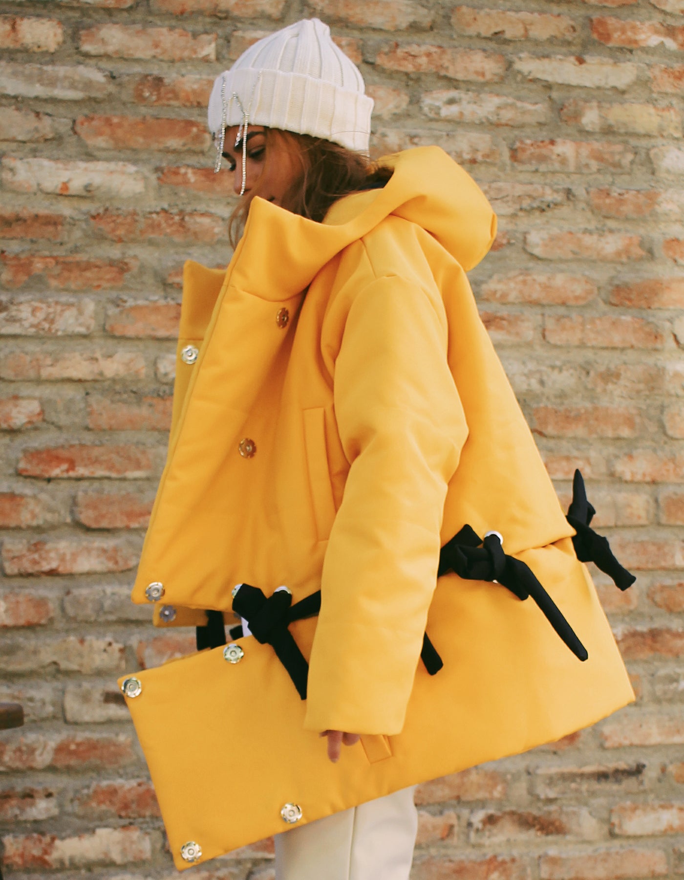 Transformable Hooded Puffer Jacket