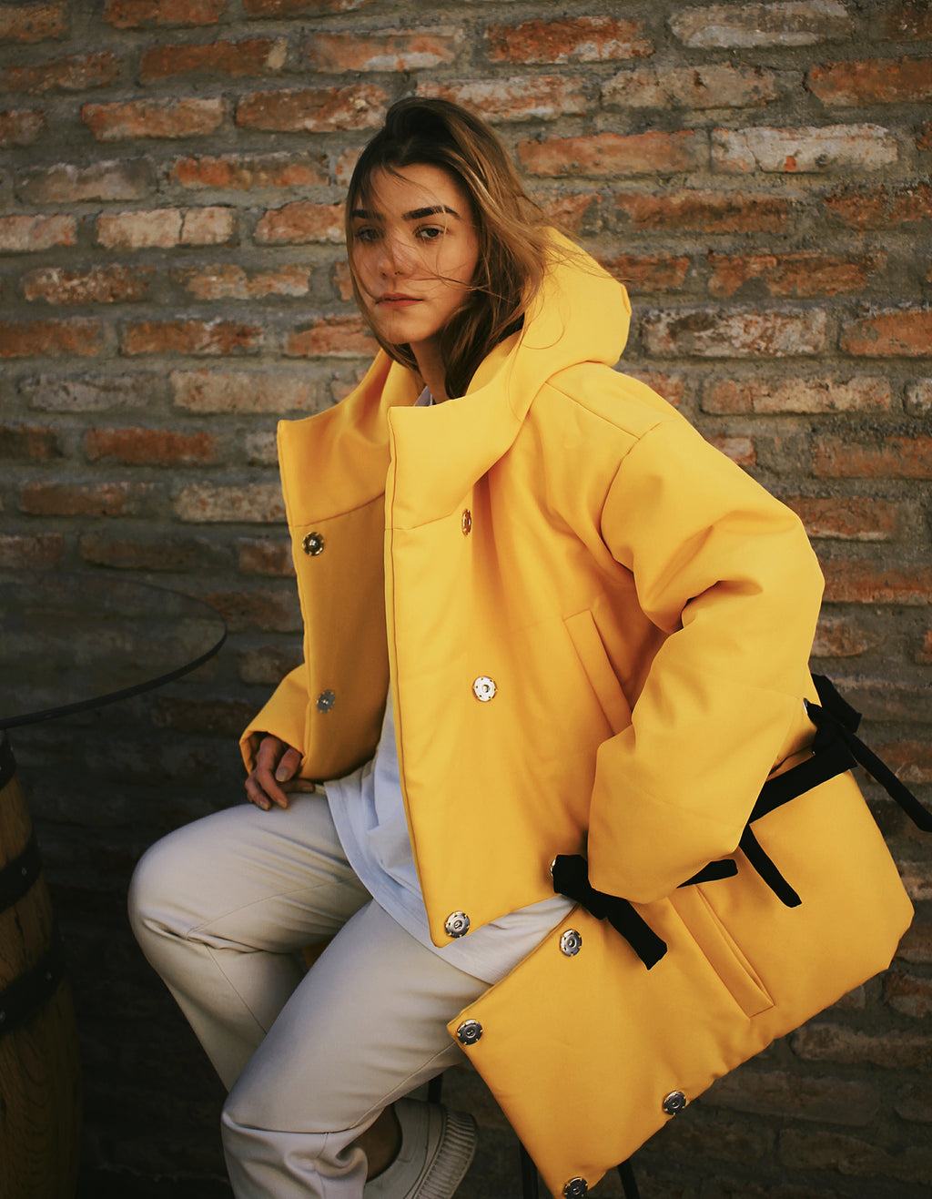 Transformable Hooded Puffer Jacket