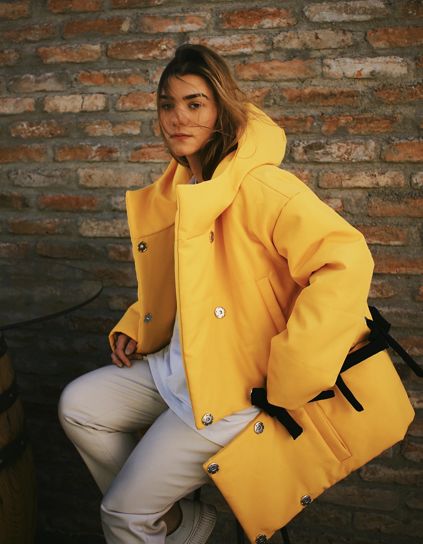 Transformable Hooded Puffer Jacket