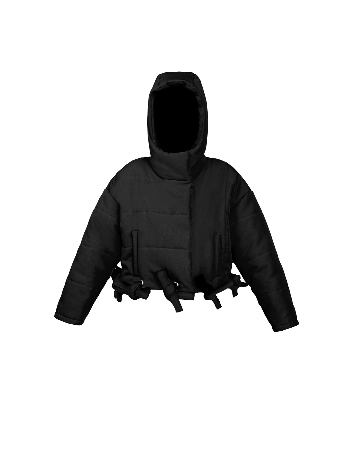 Transformable Hooded Puffer Jacket