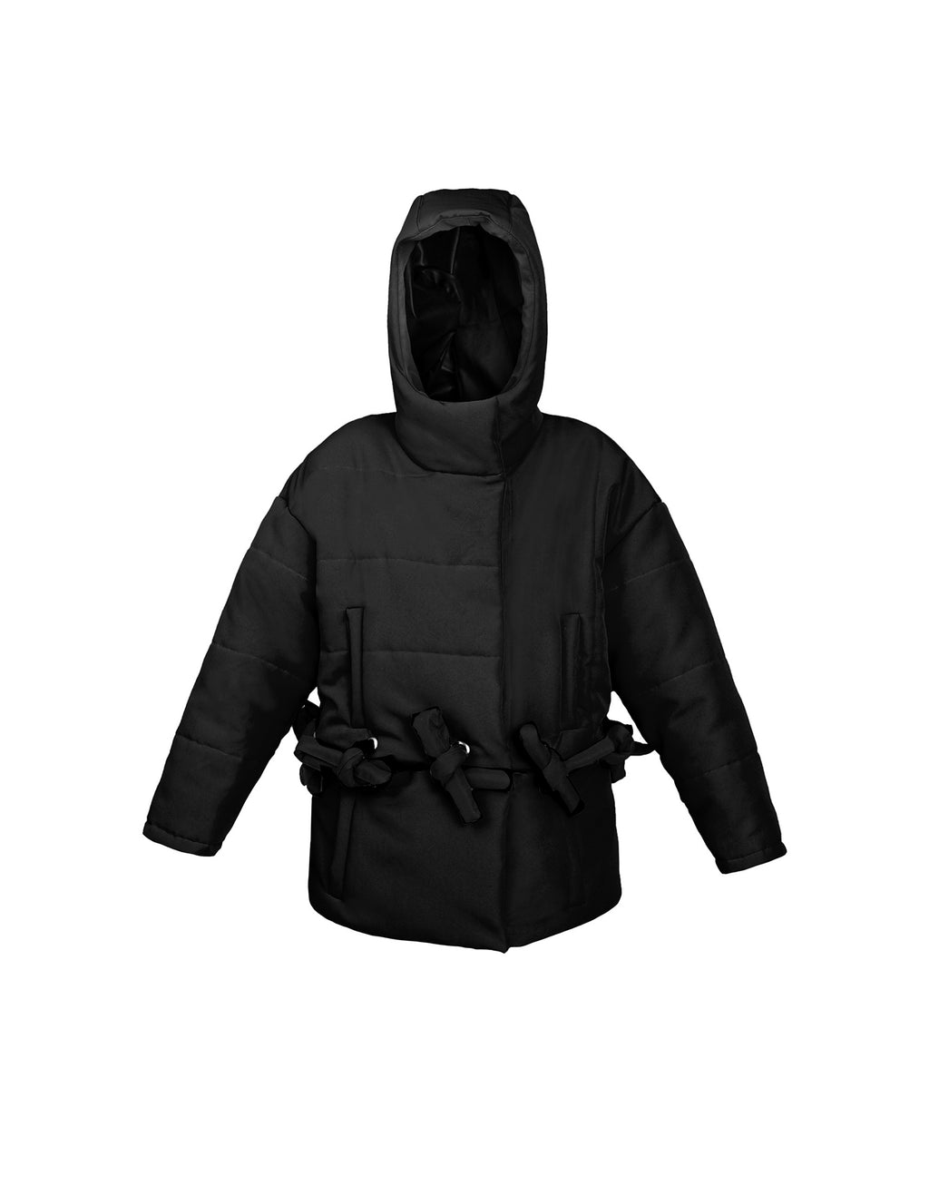 Transformable Hooded Puffer Jacket