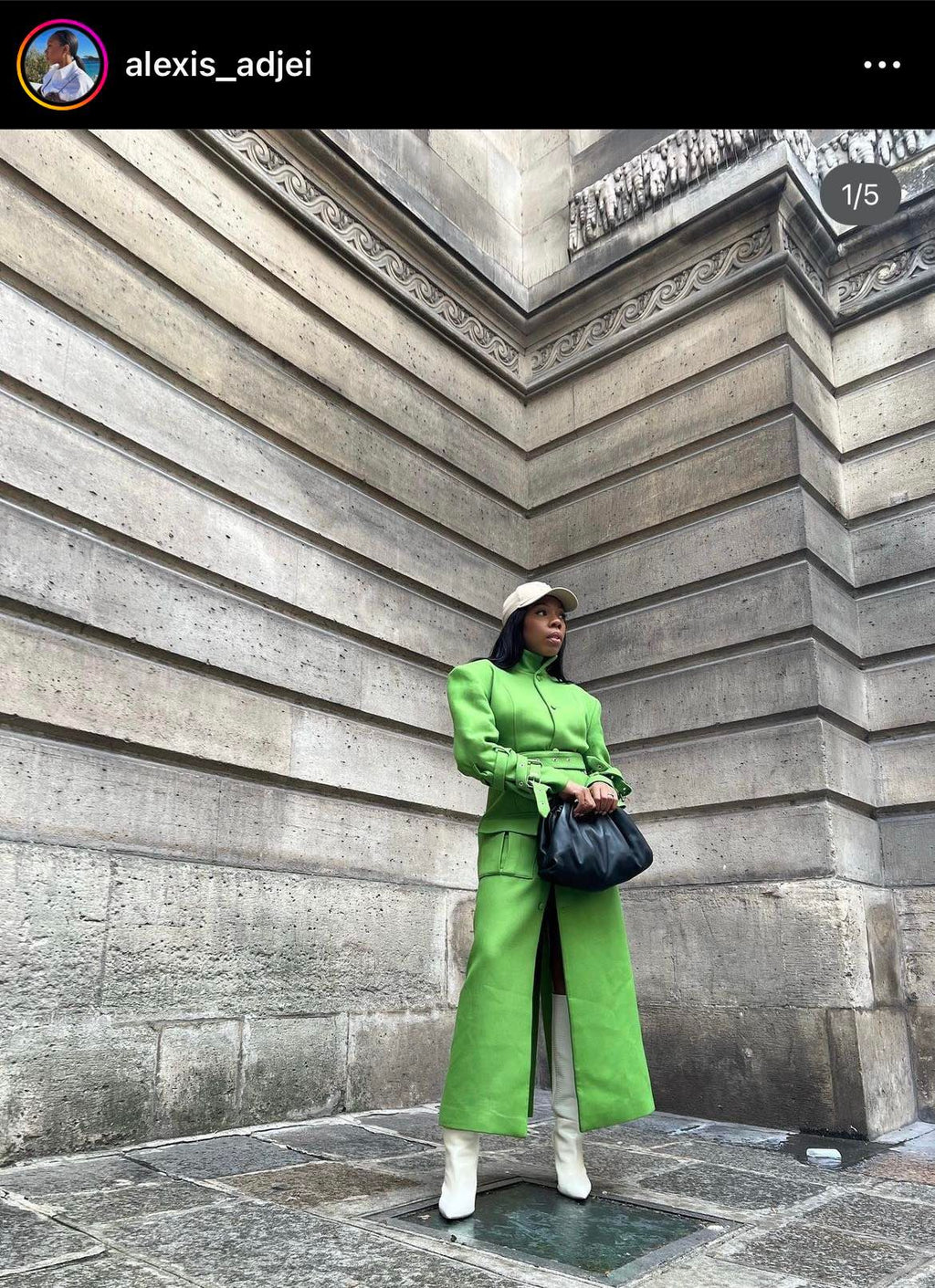 Layered Lime-Green Coat with Detachable Cape