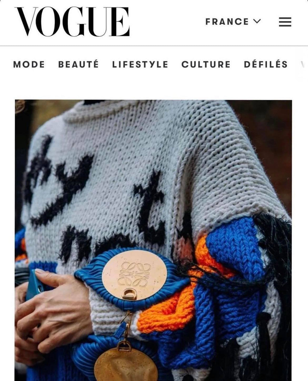 Hand-Knitted "WHY NOT" Sweater