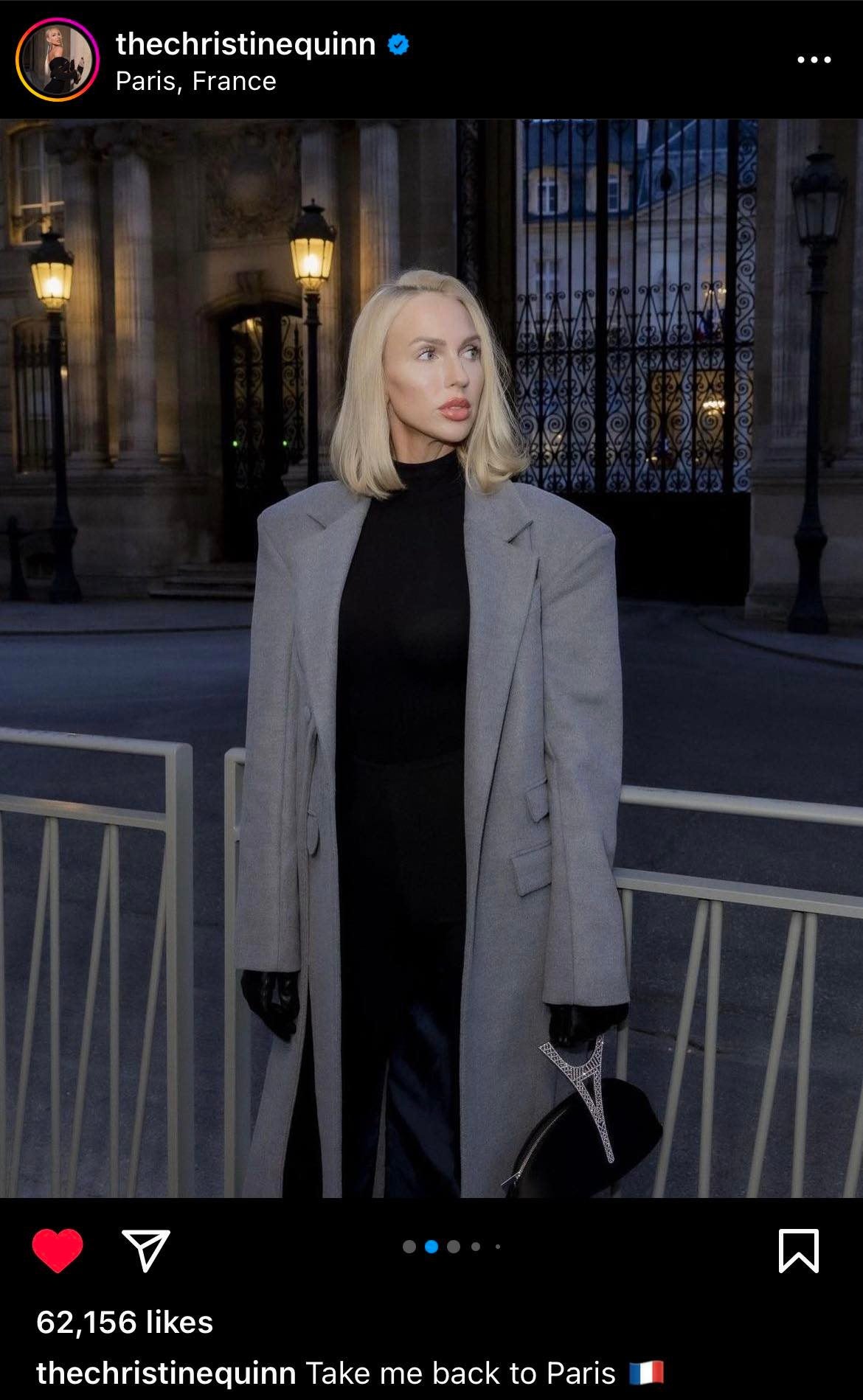 Light Grey Wide-Shoulder Coat