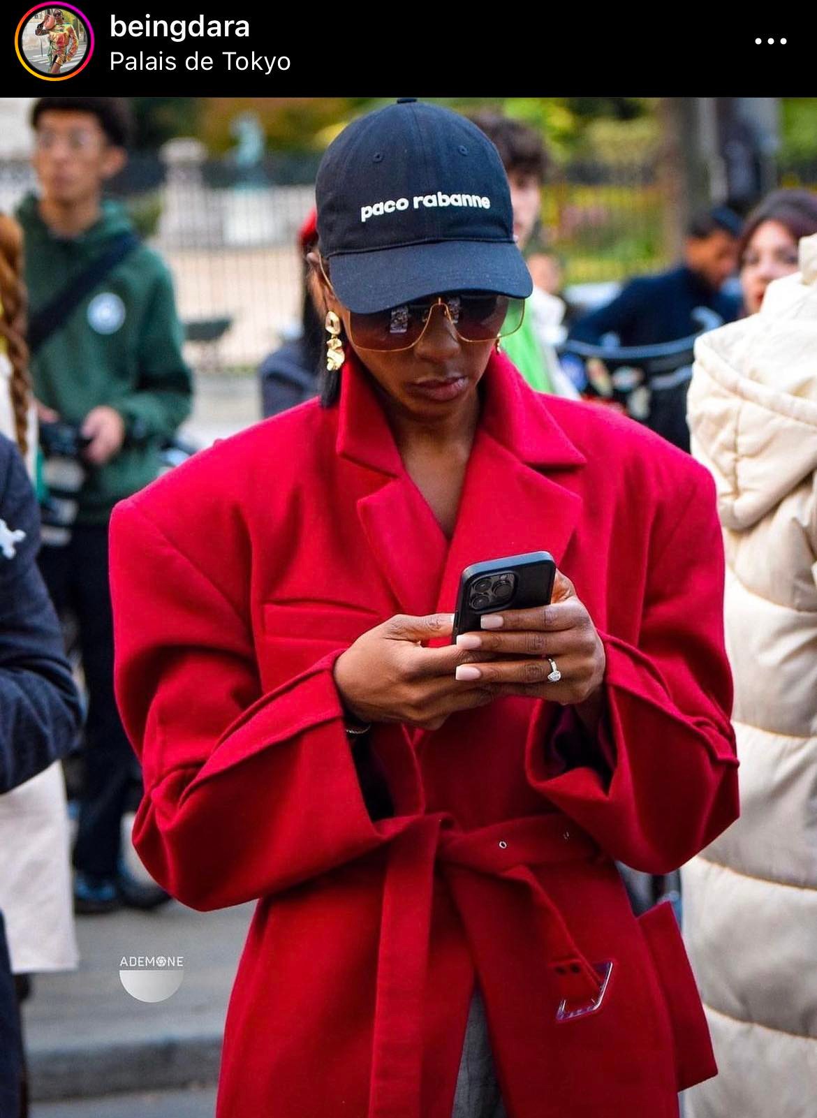 Structured Maroon Wool-Blend Coat