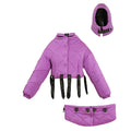 Hot pink transformable puffer jacket