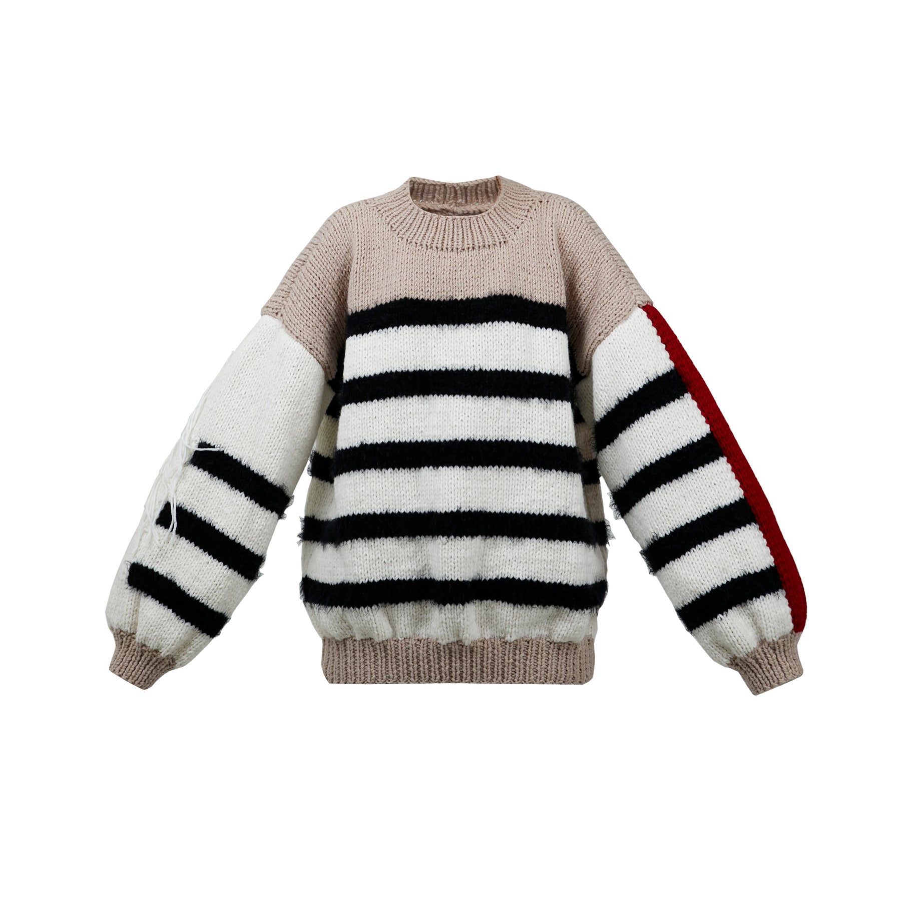 Chunky Striped Wool-Blend Sweater