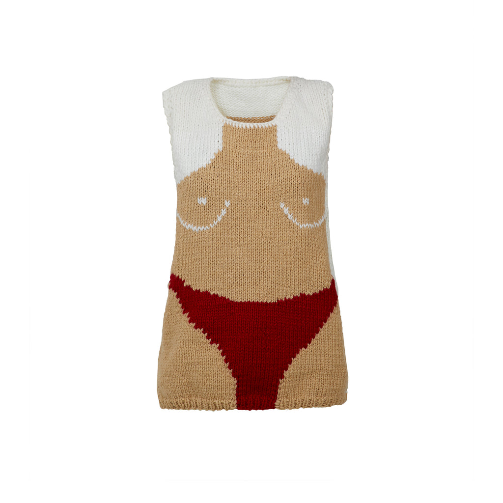 Graphic Torso Knit Vest