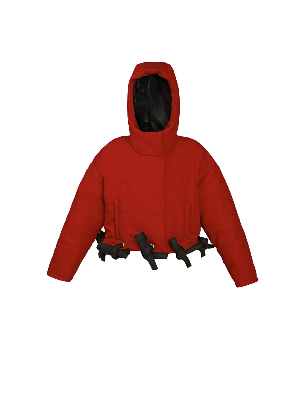 Transformable Hooded Puffer Jacket