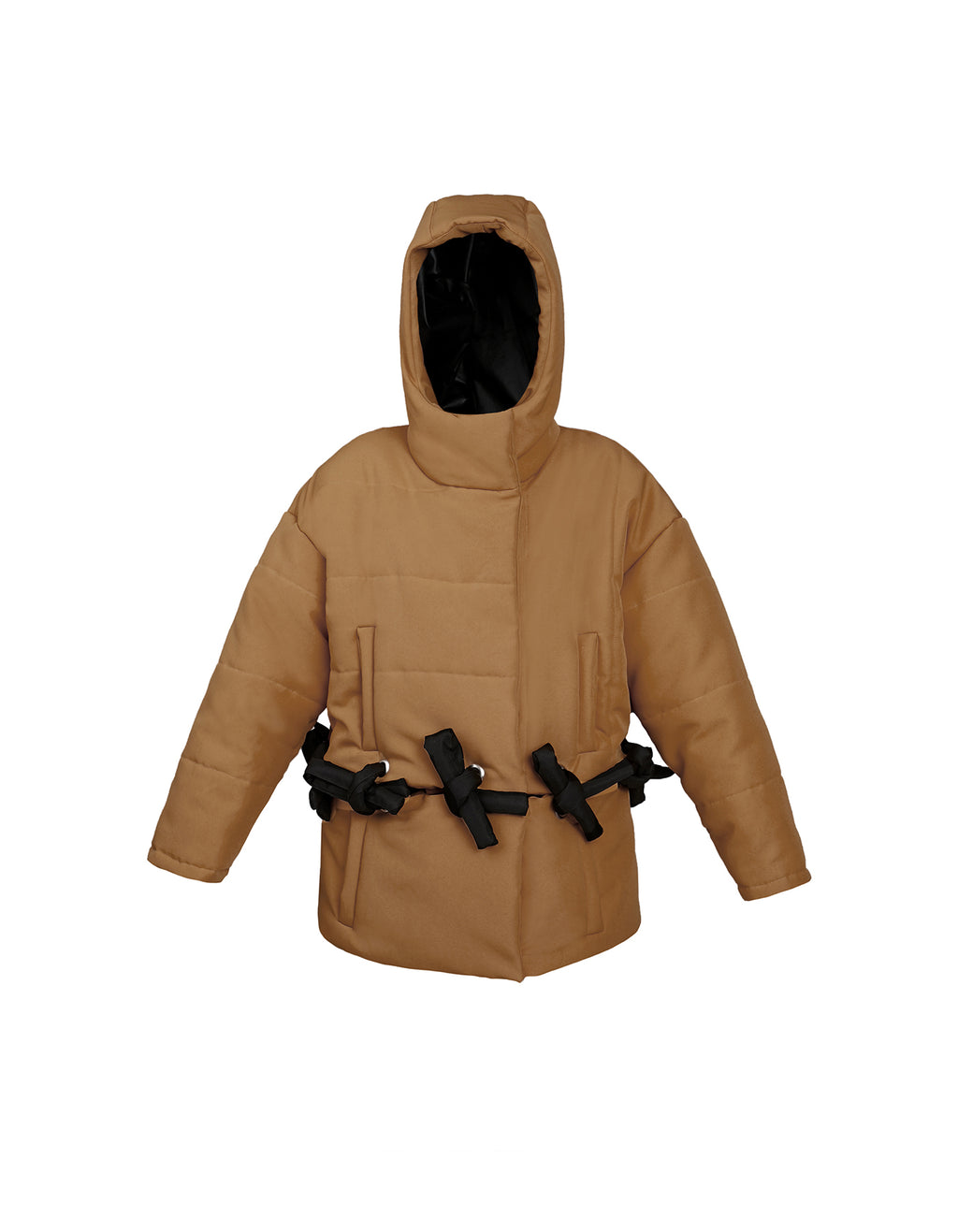 Transformable Hooded Puffer Jacket