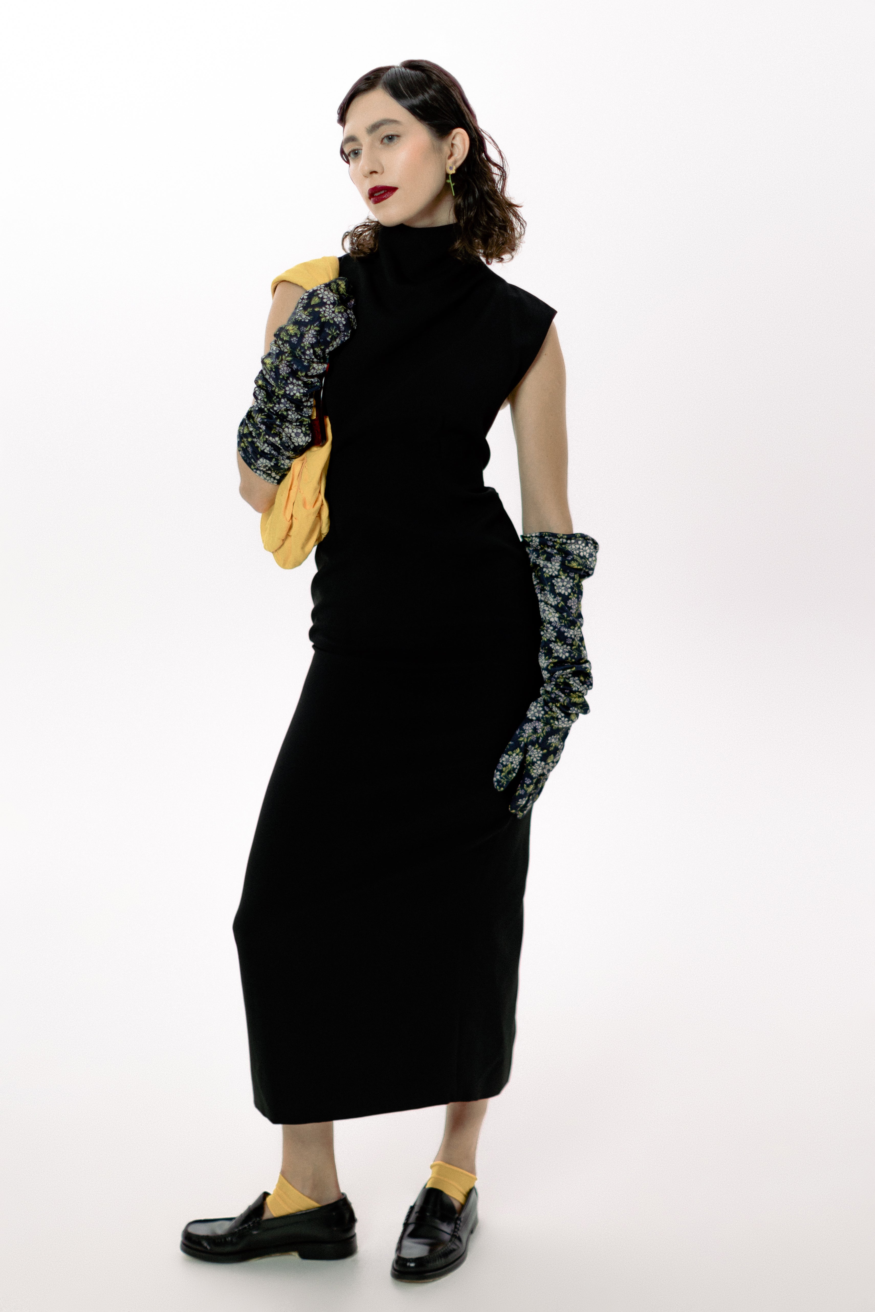 High-Neck Backless Maxi Dress