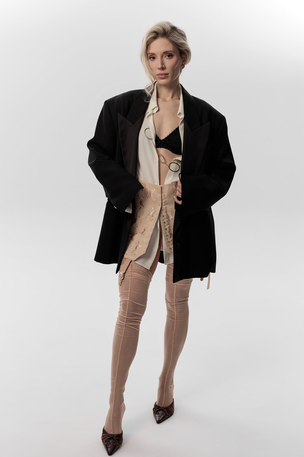 Extreme Oversized Black Blazer