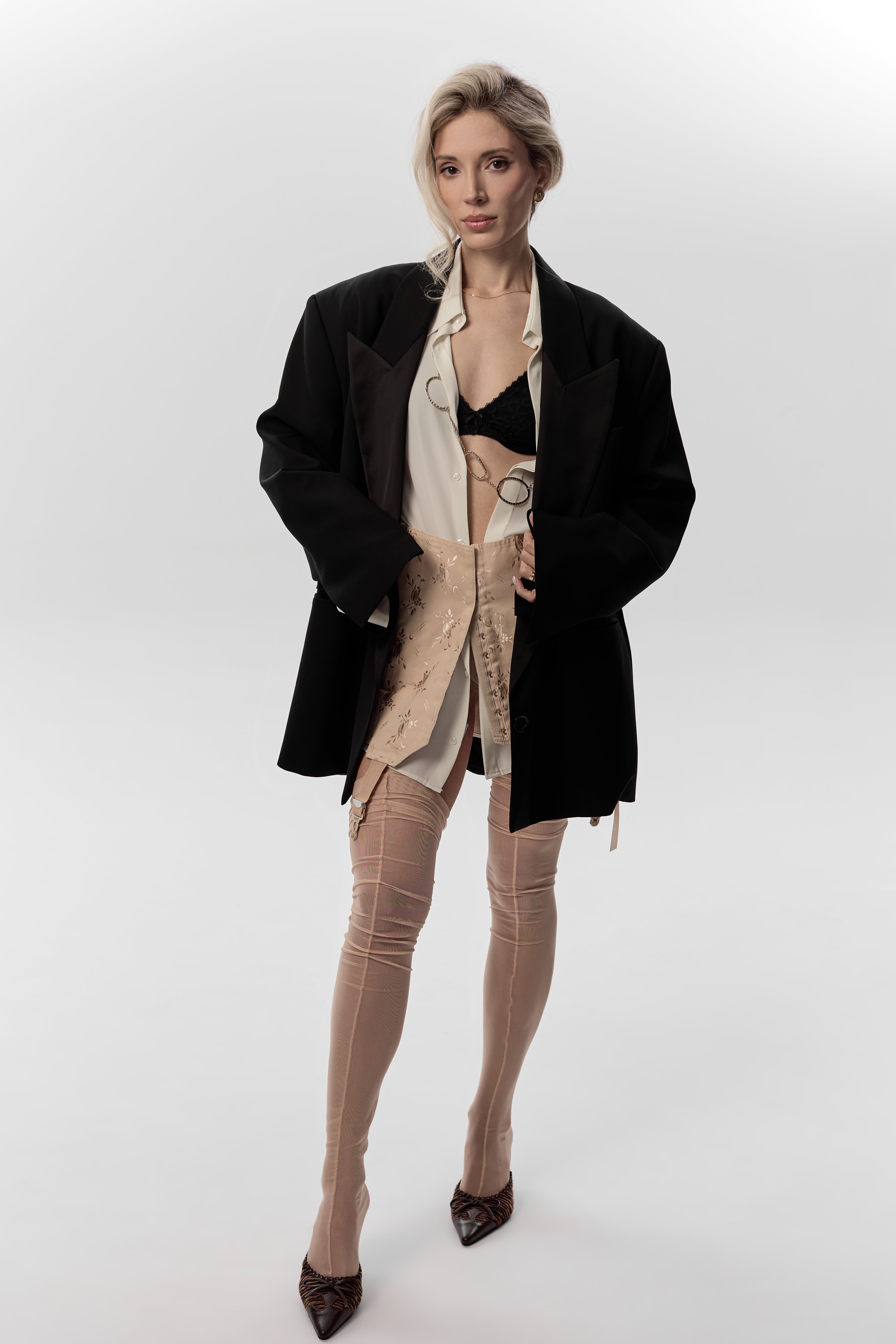 Extreme Oversized Black Blazer