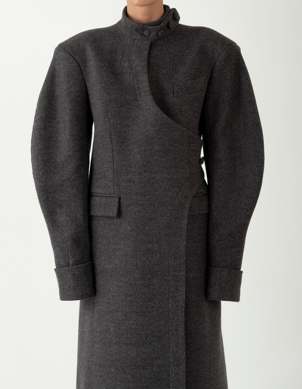 Structured Dark Gray Coat