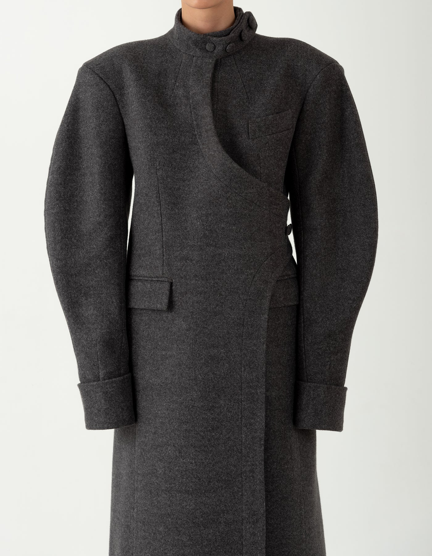 Structured Dark Gray Coat