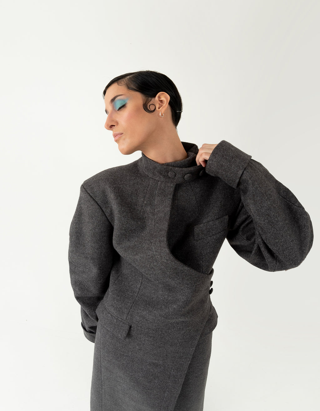 Structured Dark Gray Coat