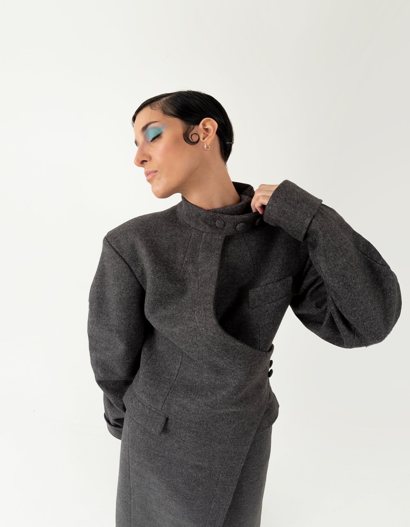 Structured Dark Gray Coat