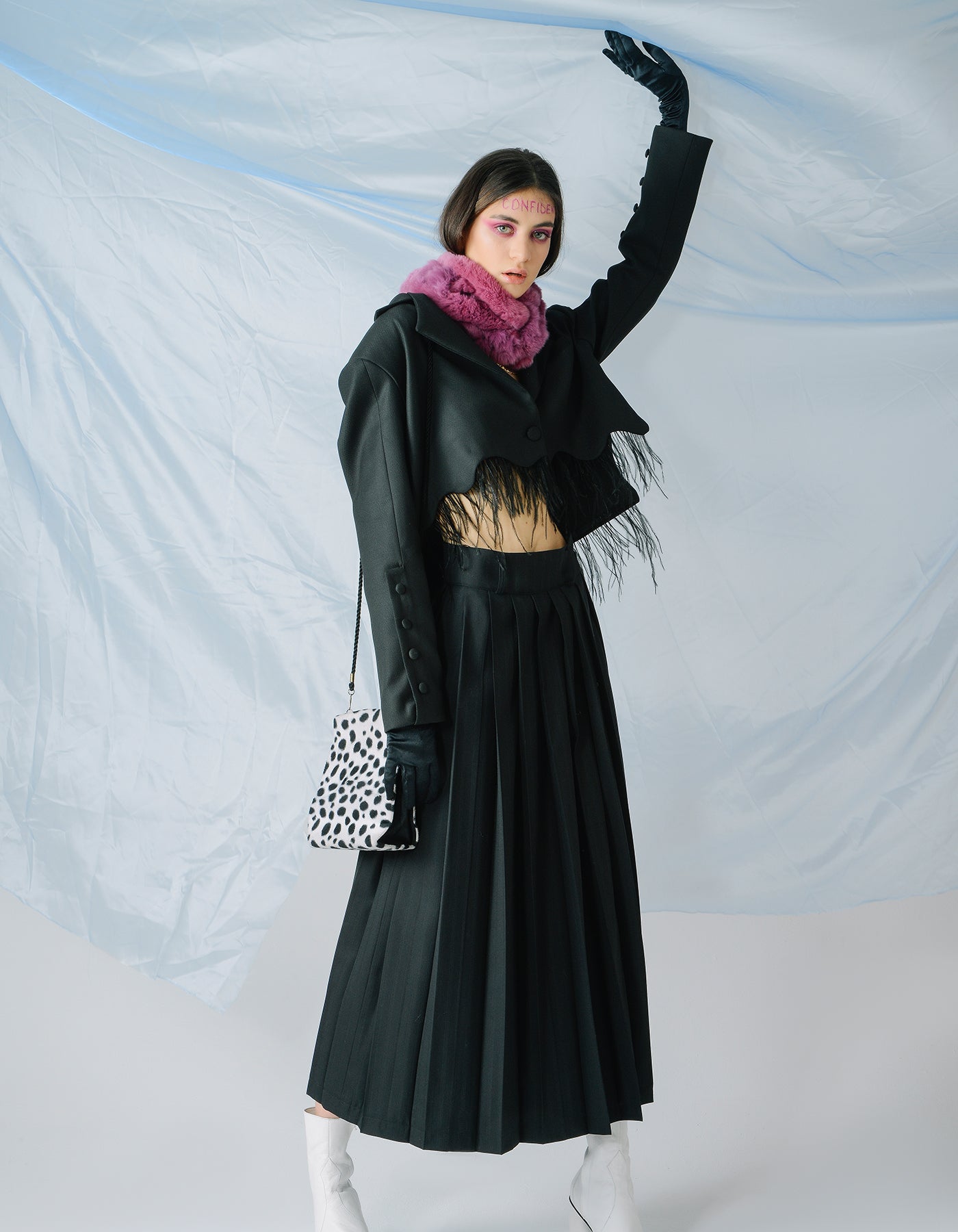 Pleated Maxi Skirt