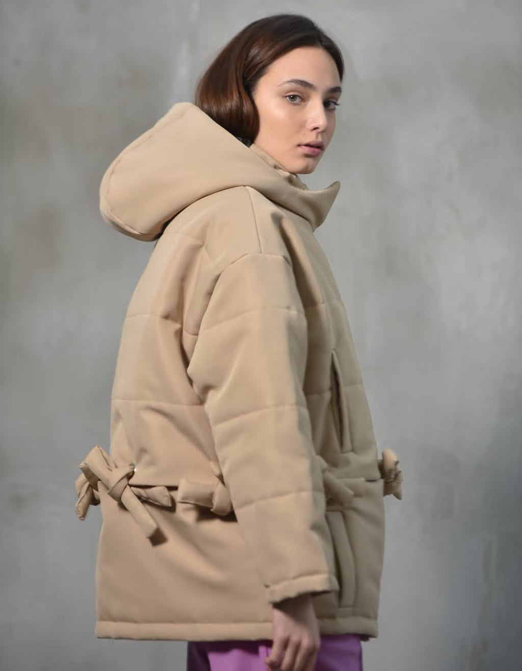 Transformable Hooded Puffer Jacket