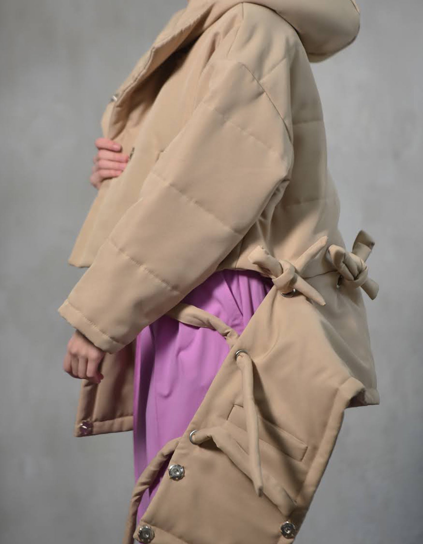 Transformable Hooded Puffer Jacket