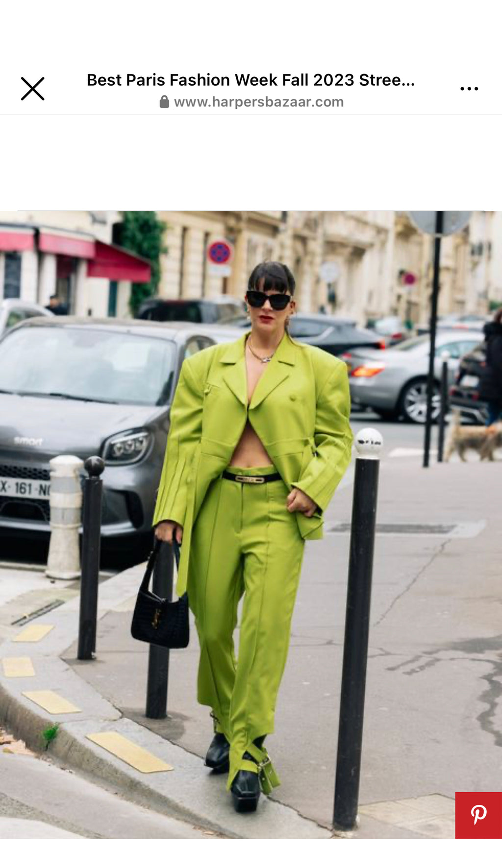 Chartreuse Belted-Hem Trousers
