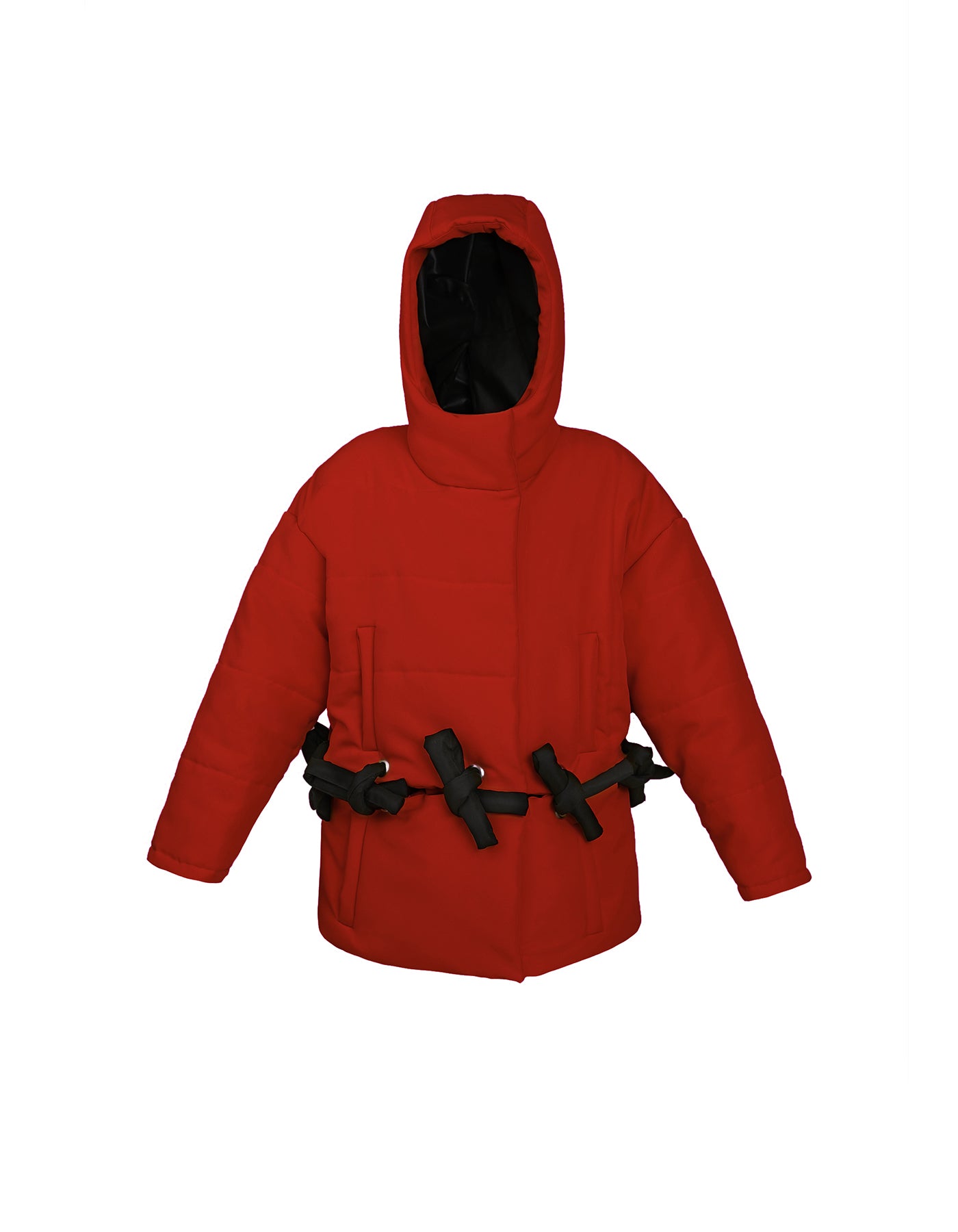 Transformable Hooded Puffer Jacket