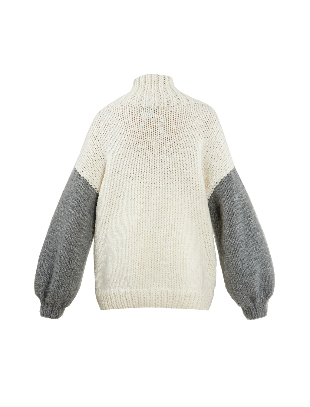 Hand-Knitted Grinch Turtleneck Sweater