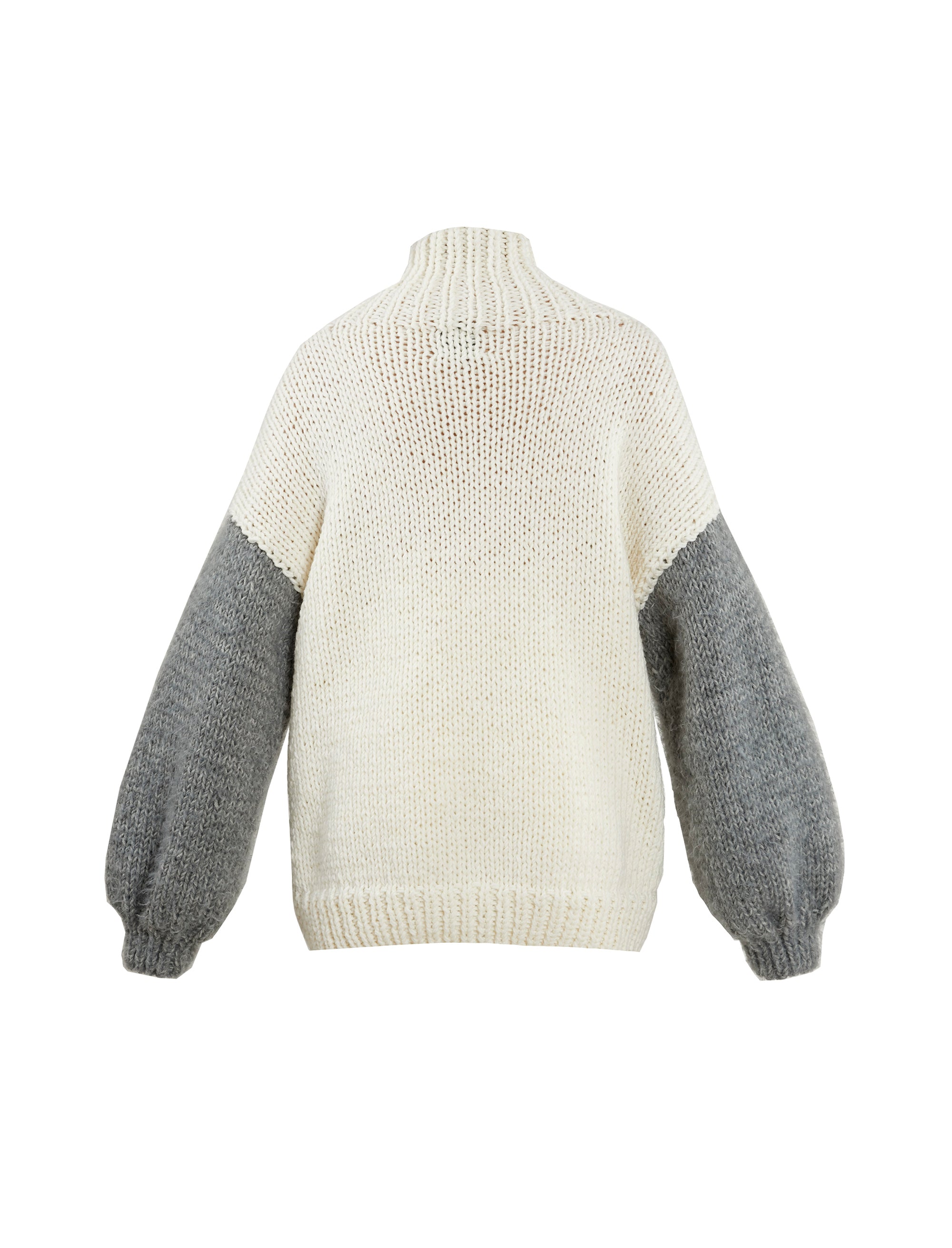 Hand-Knitted Grinch Turtleneck Sweater