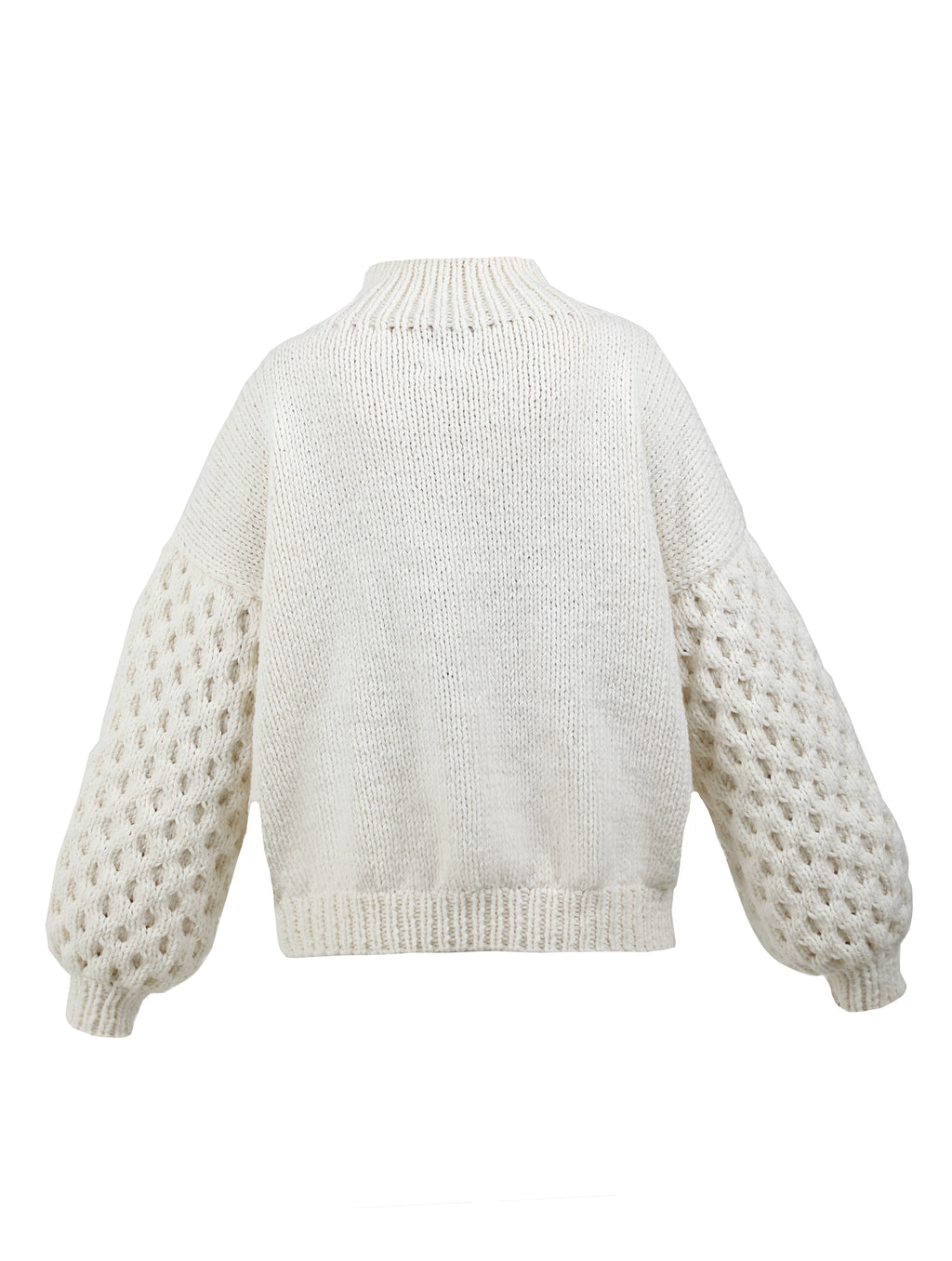 Hand-Knit Wool-Blend Logo Sweater