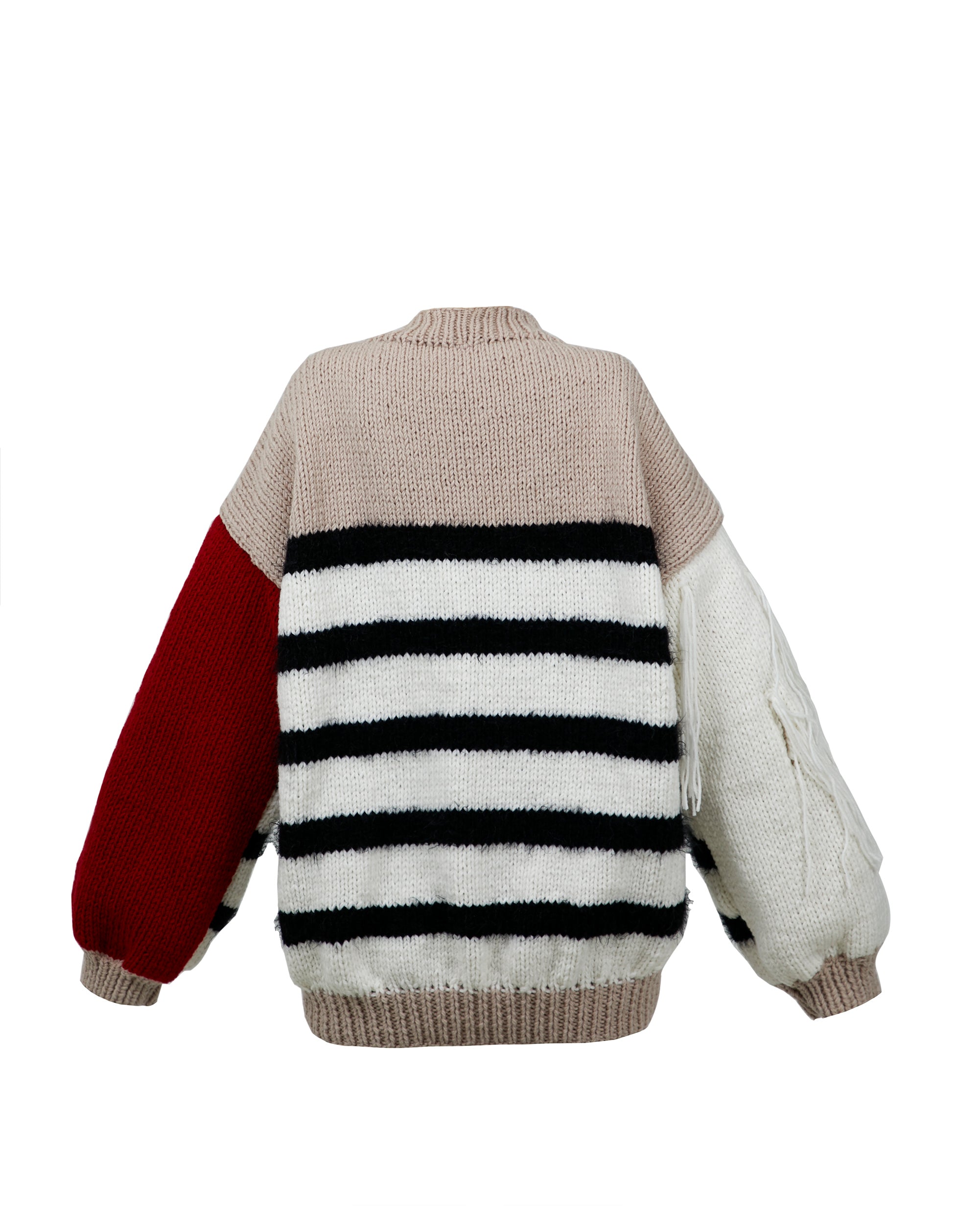 Chunky Striped Wool-Blend Sweater