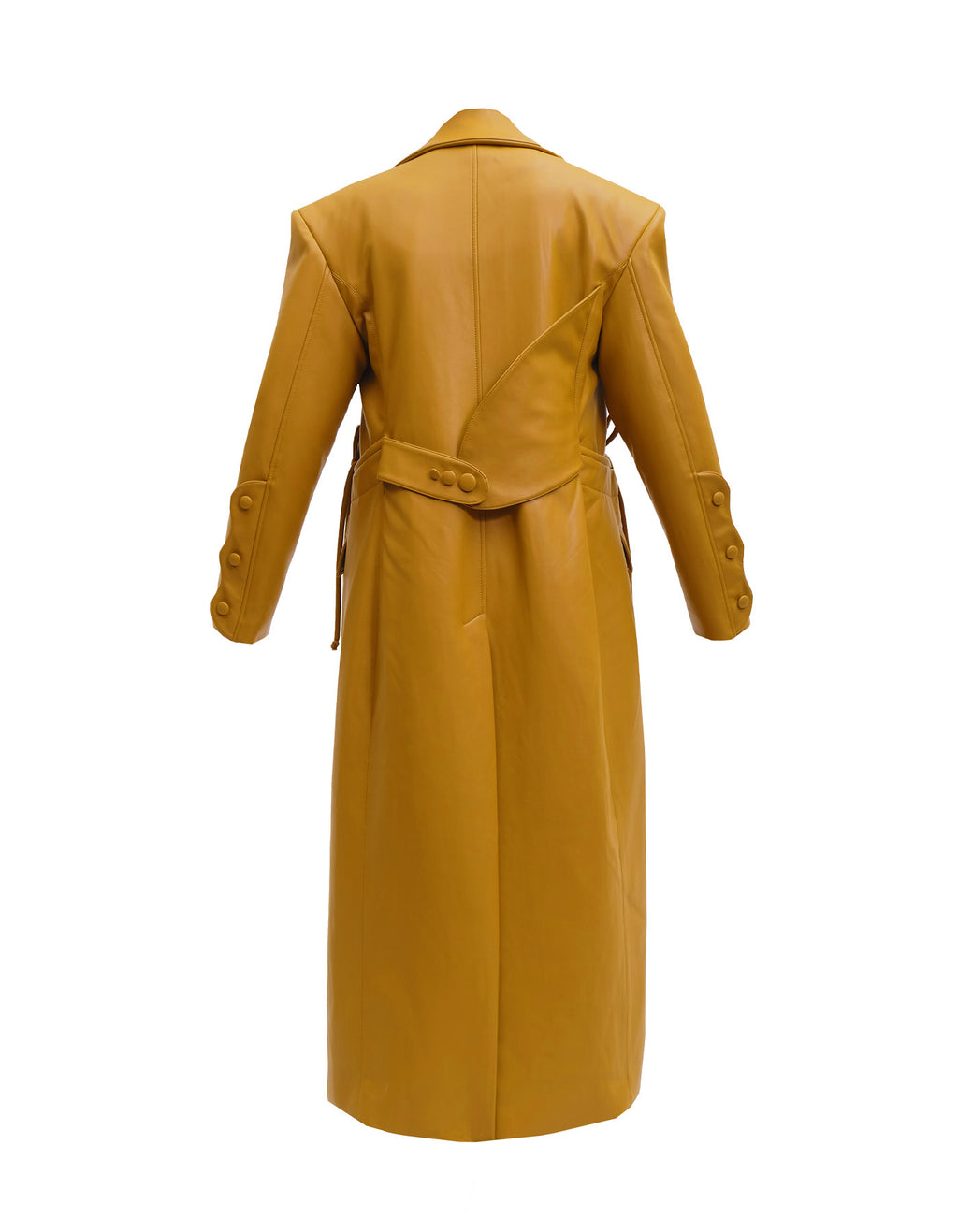 Structured Faux Leather Coat