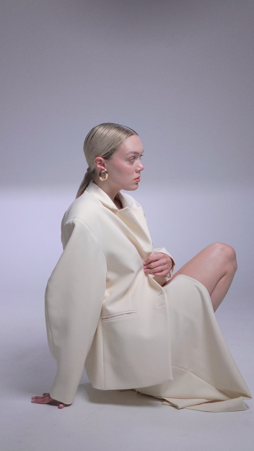 Off-White Puff Sleeve Blazer