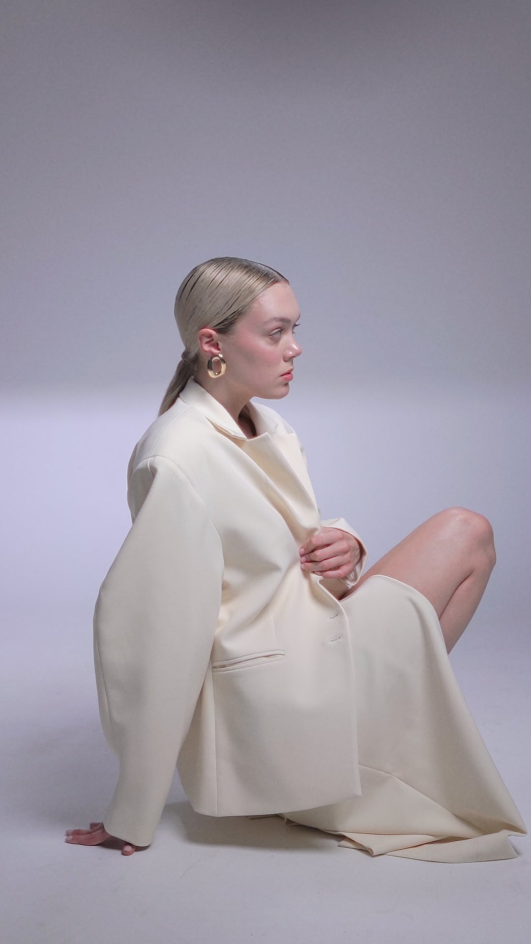 Off-White Puff Sleeve Blazer