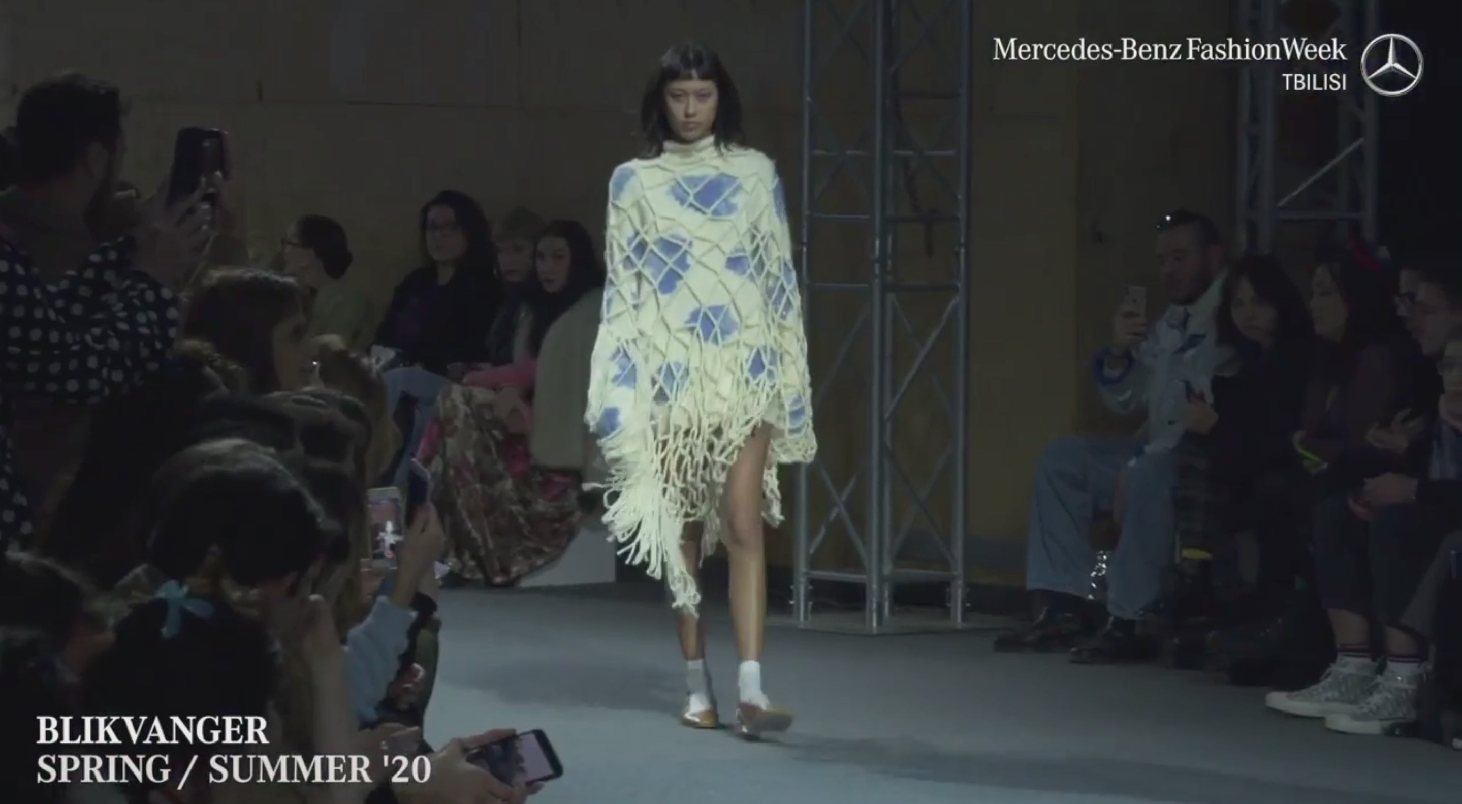 Hand-Knitted Cloud Net Dress