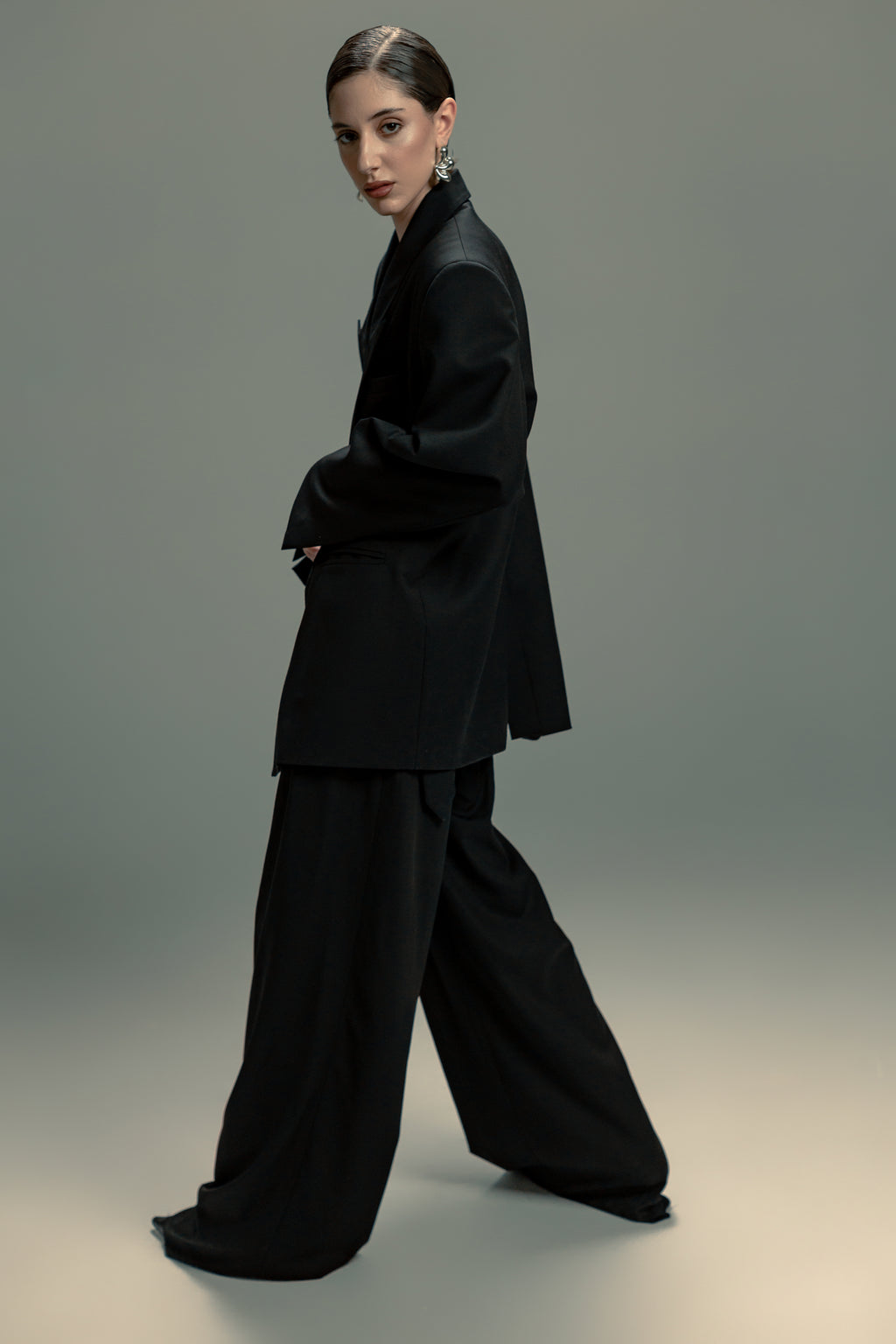 Extreme Oversized Black Blazer