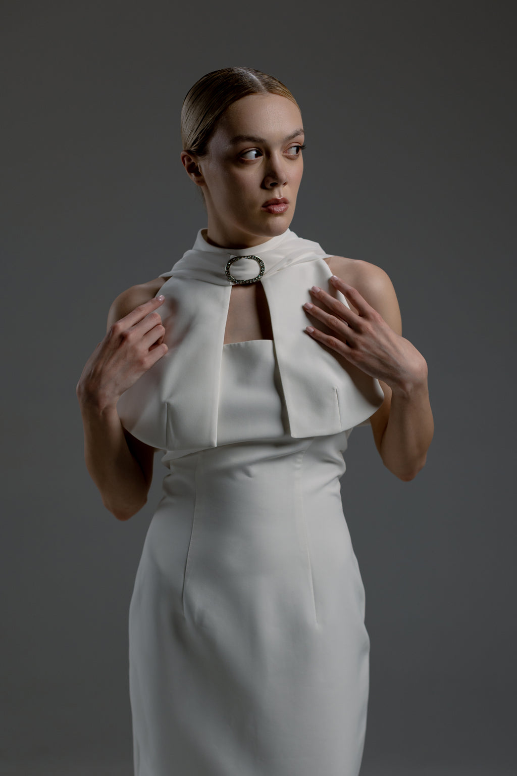 Two-Layer Maxi Dress with Detachable Overlay
