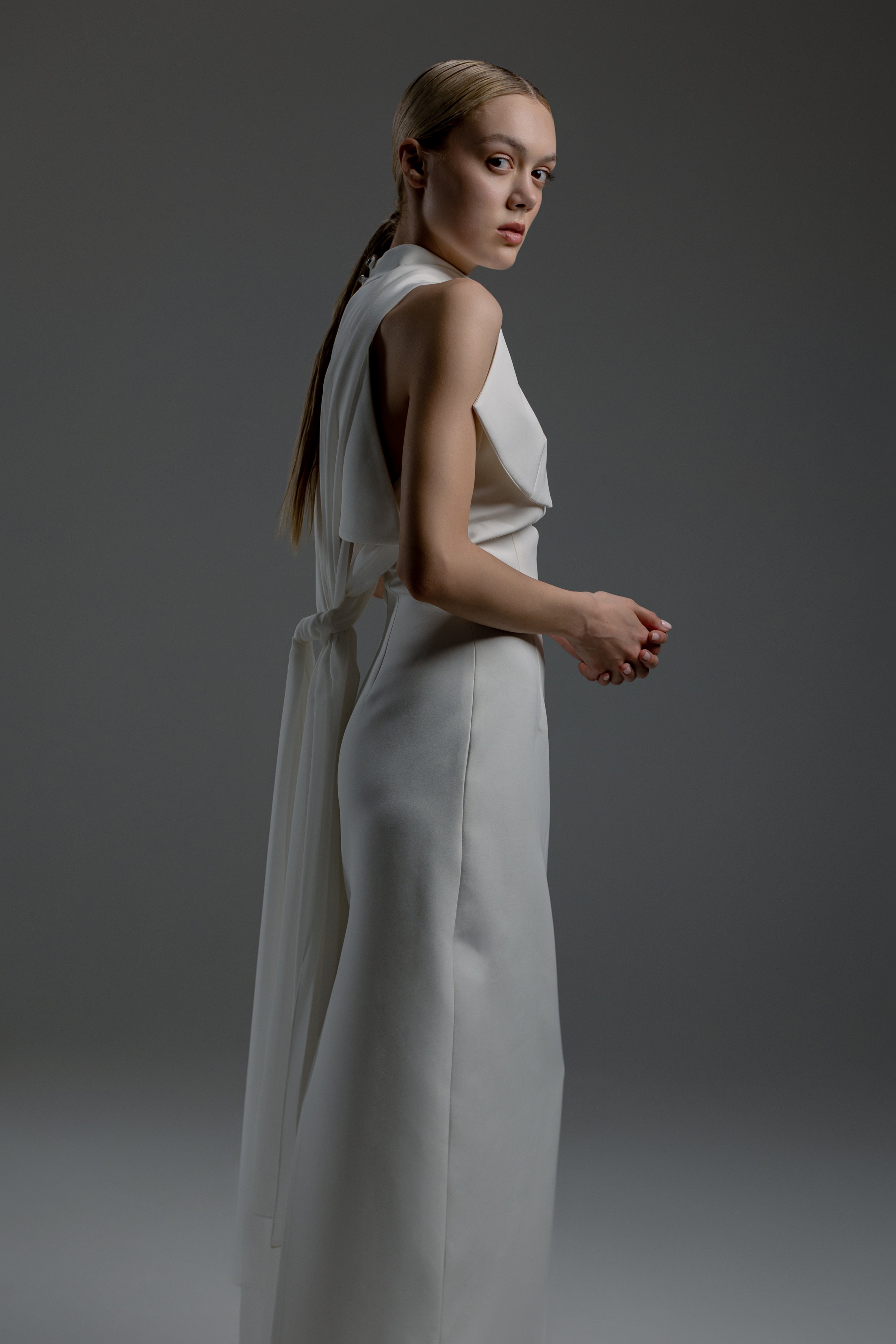 Two-Layer Maxi Dress with Detachable Overlay