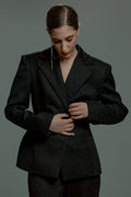 Rhinestone Fitted Hourglass Blazer