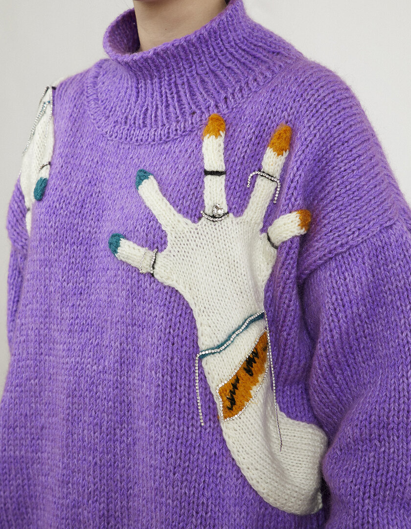“Hand-knit