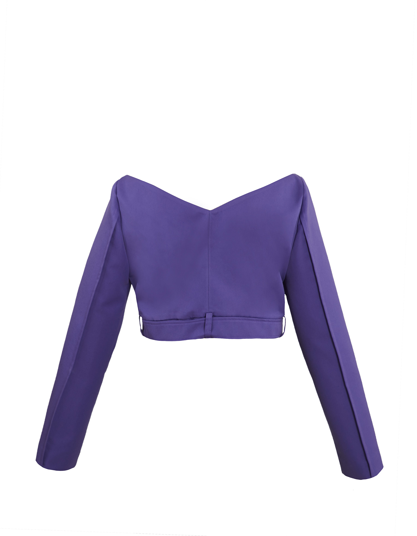 Purple cropped blazer